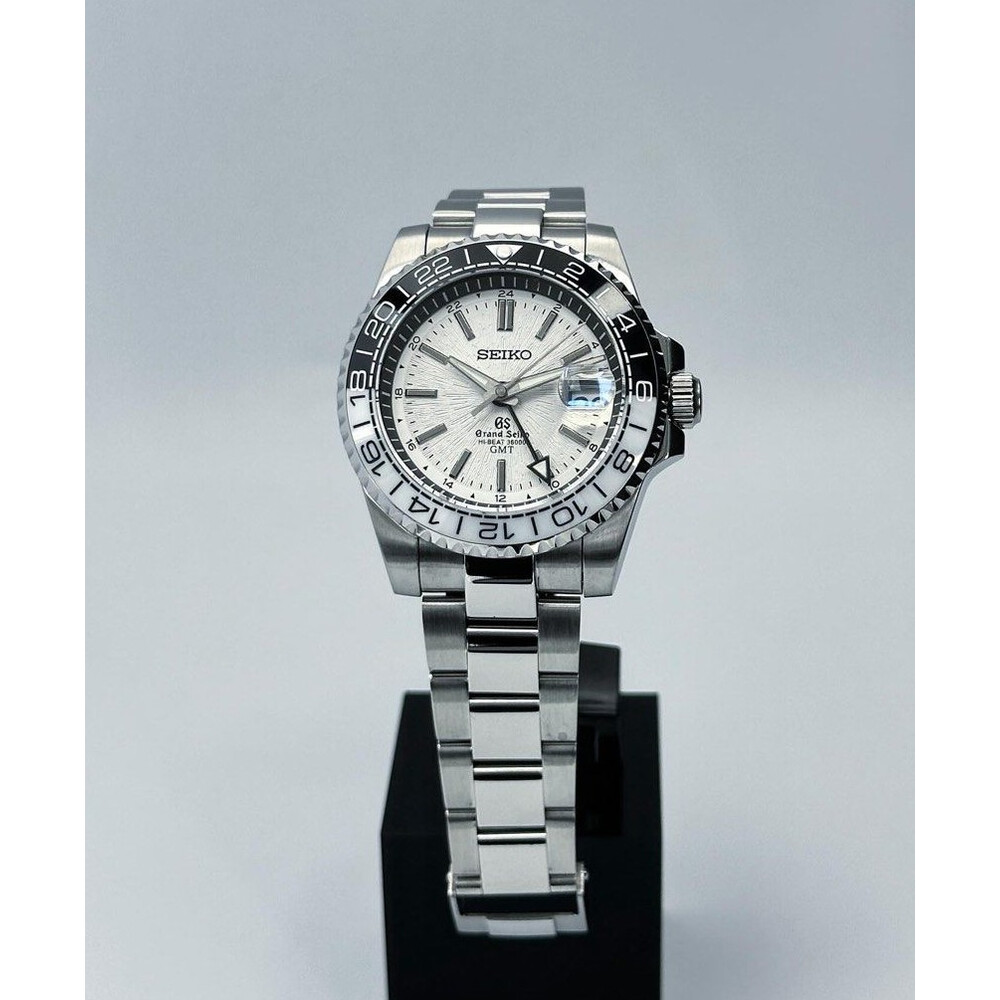 Custom Grand Seiko Mod GS GMT Black White Ocean Birch 40mm